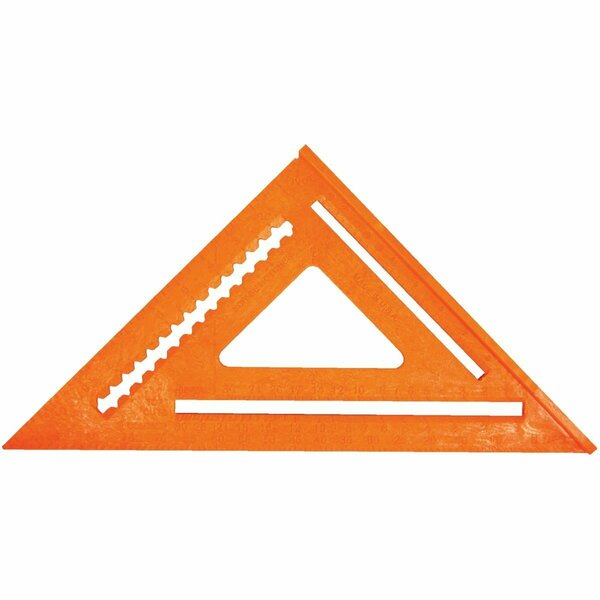 Johnson Level 12 In. Plastic Structo-Cast Rafter Square RAS-170B-ORA